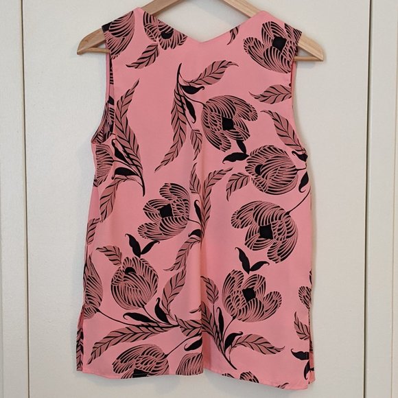 Ann Taylor Sleeveless Pink Blouse - Picture 2 of 11